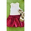 Azarhia Shimmer Butterfly Short in Maroon