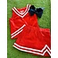 Azarhia Shimmer Cheer Suit in Red