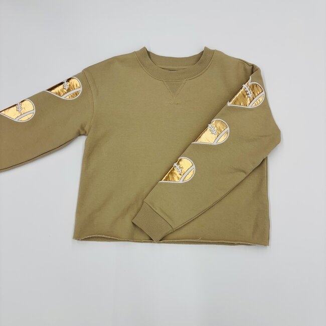 Paper Flower Football Heart Sweatshirt