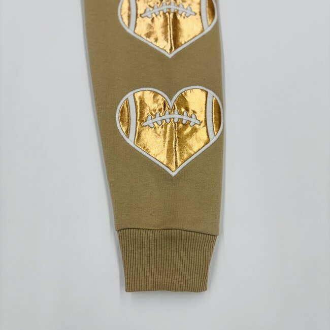 Paper Flower Football Heart Sweatshirt