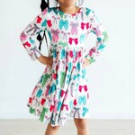 Mila & Rose Twirls & Ties L/S Pocket Twirl Dress