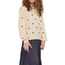 Sadie & Sage Star Embroidered Sweater in Cream/Navy