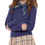 Sadie & Sage Marshmallow Crewneck Top in Navy