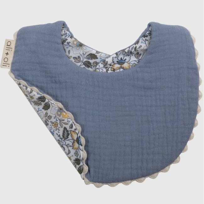 Ali + Oli Muslin Cotton Reversable Baby Bib