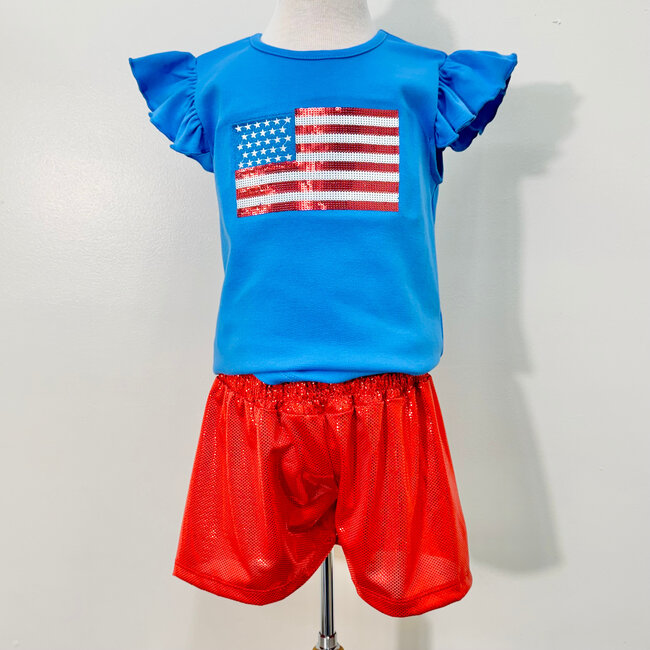 Emma Jean Flag Applique Shirt