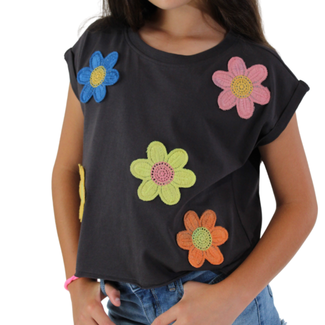Sweet Soul Crochet Flowers Sleeveless Shirt