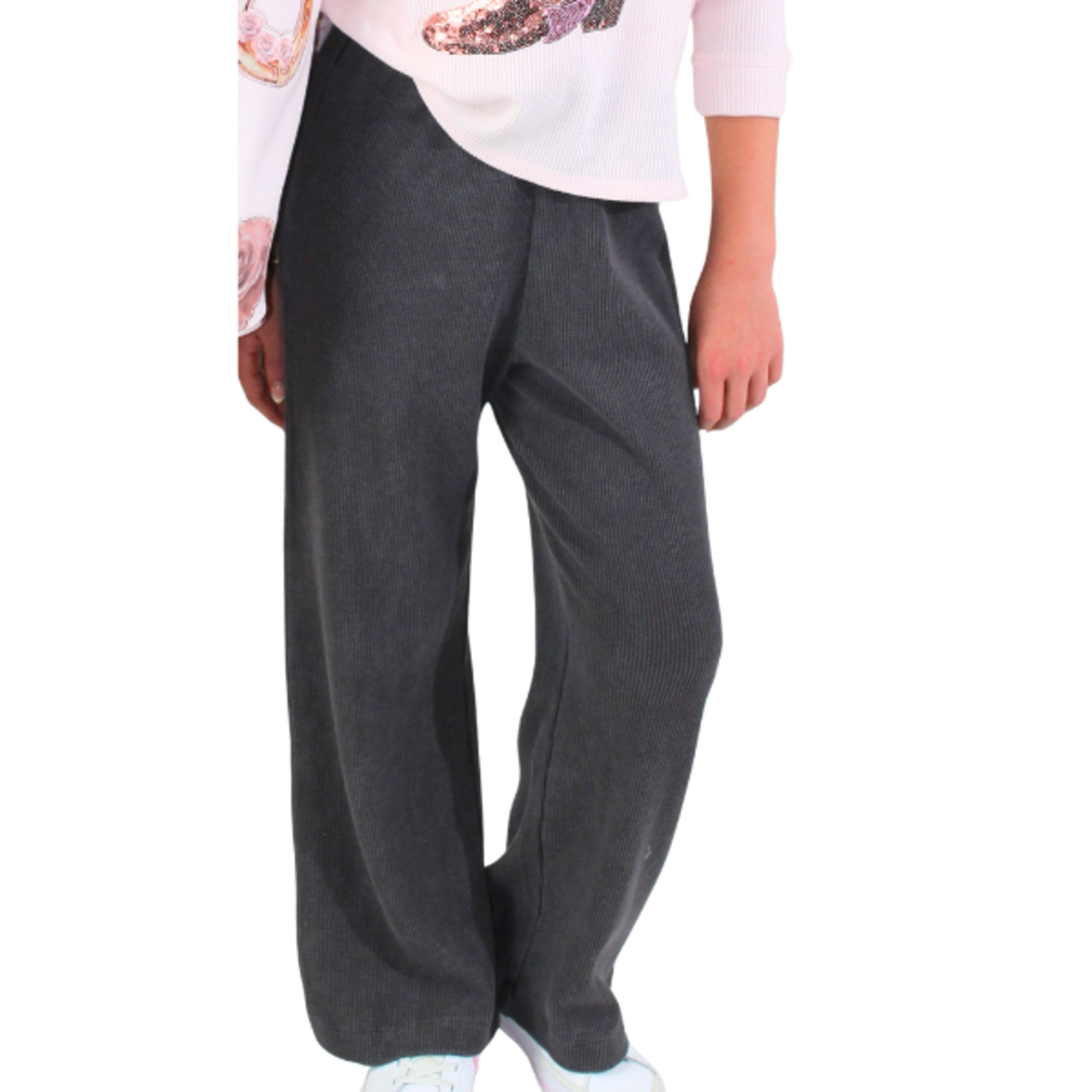 Paper Flower Acid Wash Pants