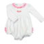 Magnolia Baby Precious Pumpkins Embroidered Ruffle Long Sleeve Bubble - Pink