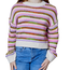 Design History Pink Brown Stripe Sweater