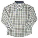 Southbound LS Dress Shirt Navy/Aspen Green