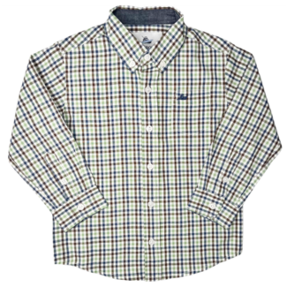 Southbound LS Dress Shirt Navy/Aspen Green
