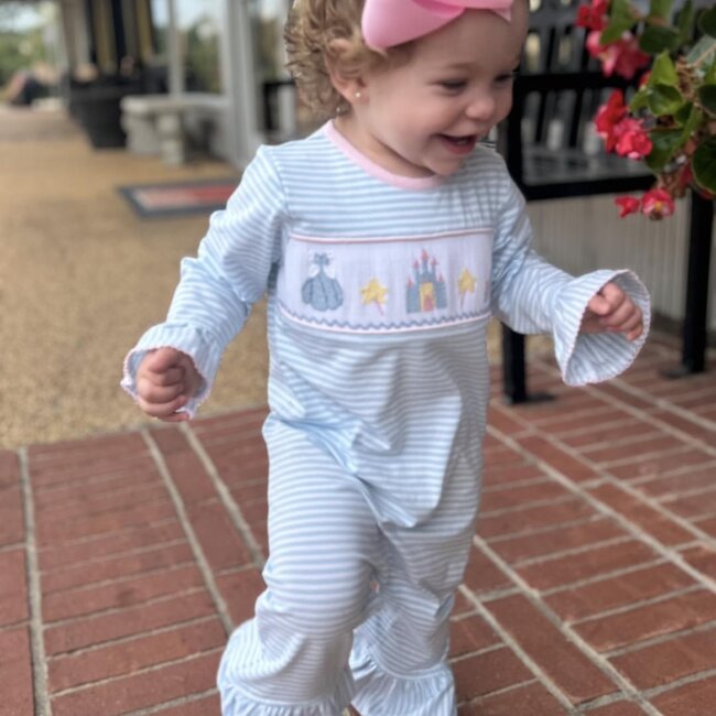 Three Sisters Princess Smocked Romper