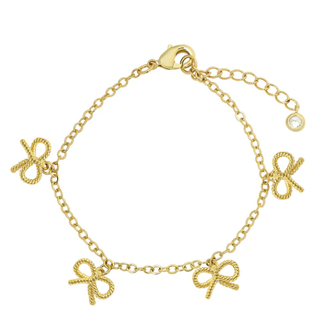 Lily Nily Bow Twist Charm Bracelet