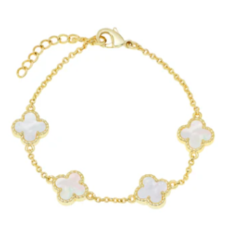 Lily Nily Mother of Pearl Clover Bracelet