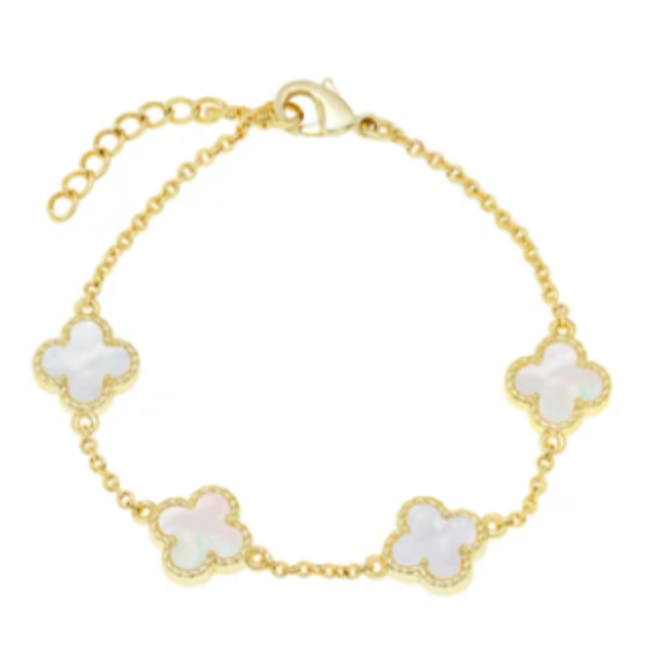 Lily Nily Mother of Pearl Clover Bracelet