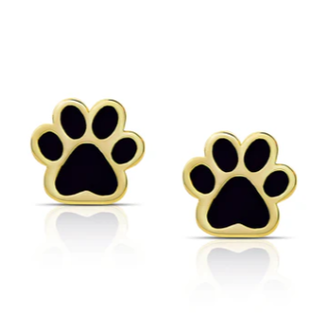 Lily Nily Dog Paw Stud Earrings