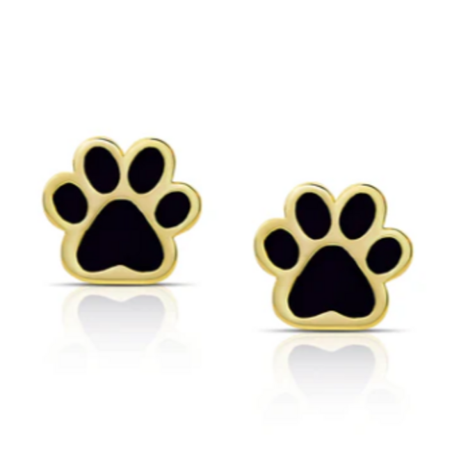 Lily Nily Dog Paw Stud Earrings