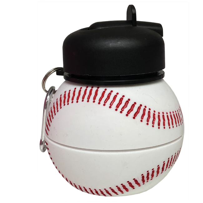 iScream Baseball Silicone Collapsible Water Bottle