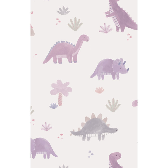 Angel Dear Soft Dinos Purple - Ruffle Sweatshirt & Jogger Pant