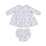 Angel Dear Country Girl Floral Peter Pan Collar Dress + Diaper Cover