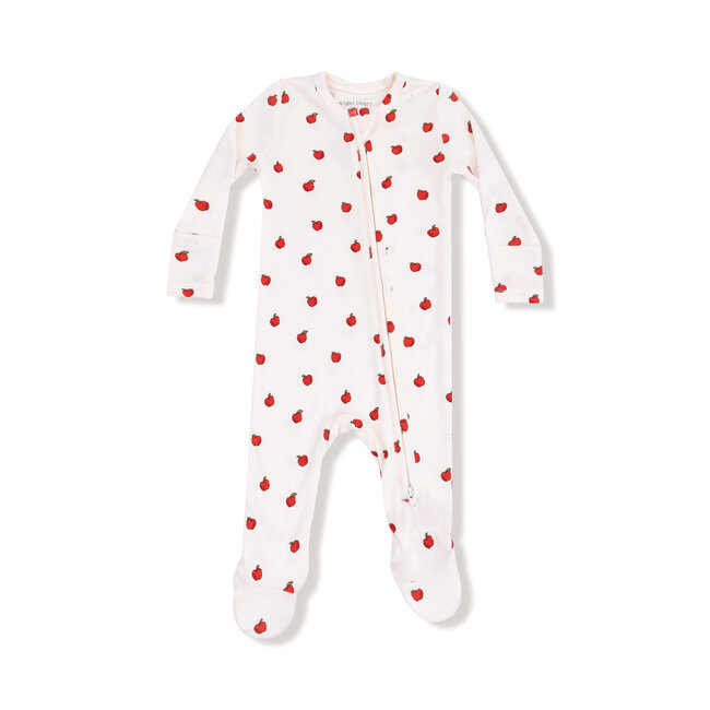 Angel Dear Tiny Apples - 2 Way Zipper Footie
