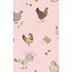Angel Dear Pink Collector Chickens - 2 Way Zipper Romper