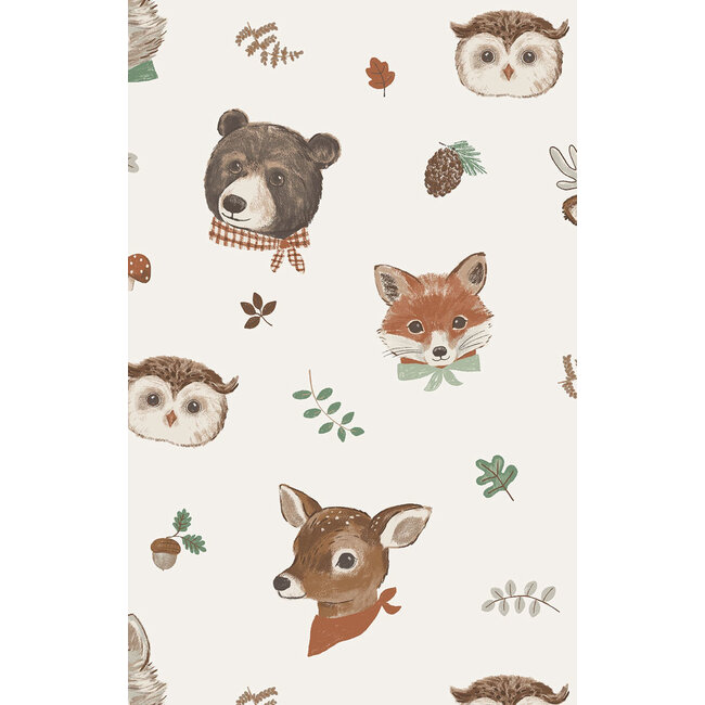 Angel Dear Woodland Animal Faces - 2 Way Zipper Romper