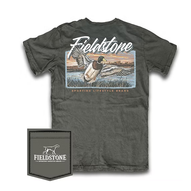 Fieldstone Mallard Flight Tee in New Railroad