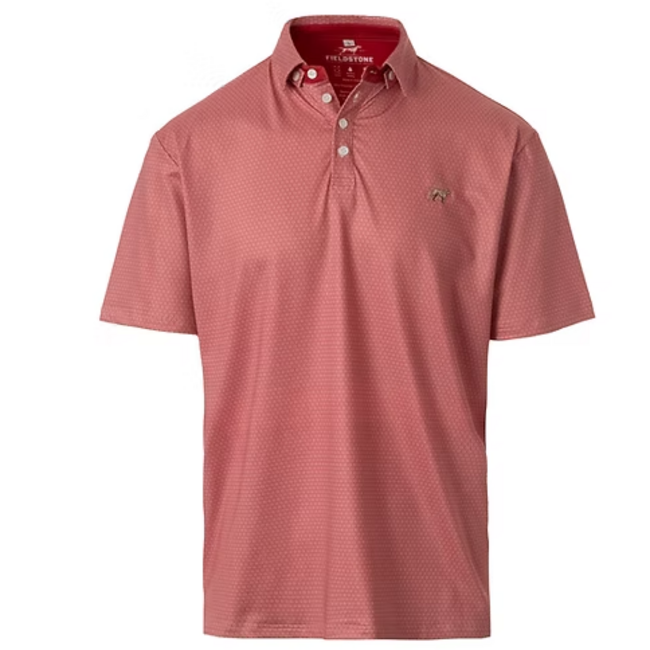 Fieldstone Diamond Polo in Red
