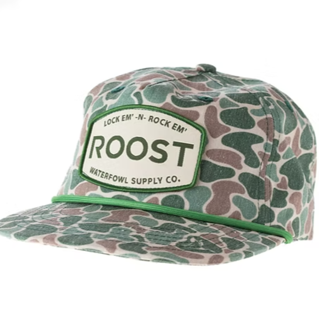 Fieldstone Roost Old School Camo Patch Hat in Camo