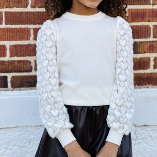 Molly Bracken Off White Knitted Sweater
