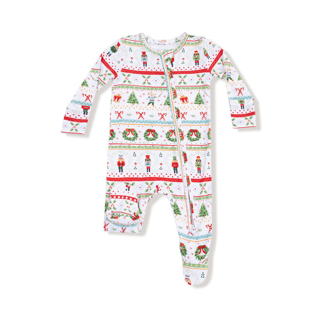 Angel Dear Nutcracker Fair Isle - 2 Way Zipper Footie