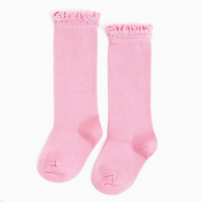 Little Stocking Co. Blossom Lace Top Knee High Socks