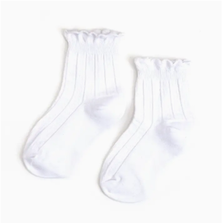 Little Stocking Co. White Frill Midi Socks