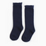 Little Stocking Co. Navy Lace Top Knee High Socks