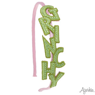 Azarhia Grinchy Rhinestone Patch Headband
