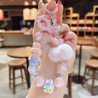 Little Trendy Labubu Beaded Keychain