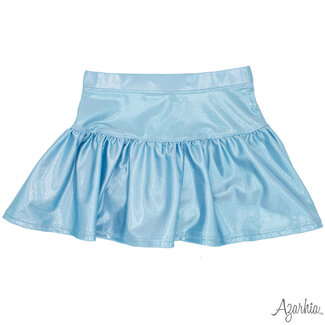 Azarhia Gathered Skort in Light Blue Shimmer (Size 10/12)