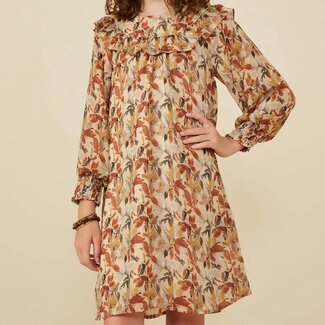 Hayden Girls Ruffle Detail Foliage Print Dress