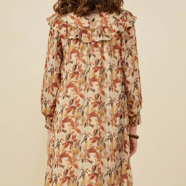 Hayden Girls Ruffle Detail Foliage Print Dress