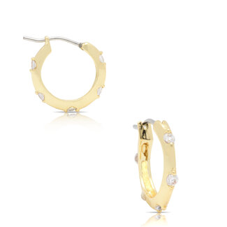 Lily Nily Hoop Earrings with CZ - Medium