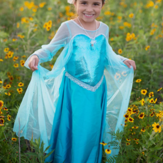 Great Pretenders Ice Queen Dress With Cape, Size 5-6