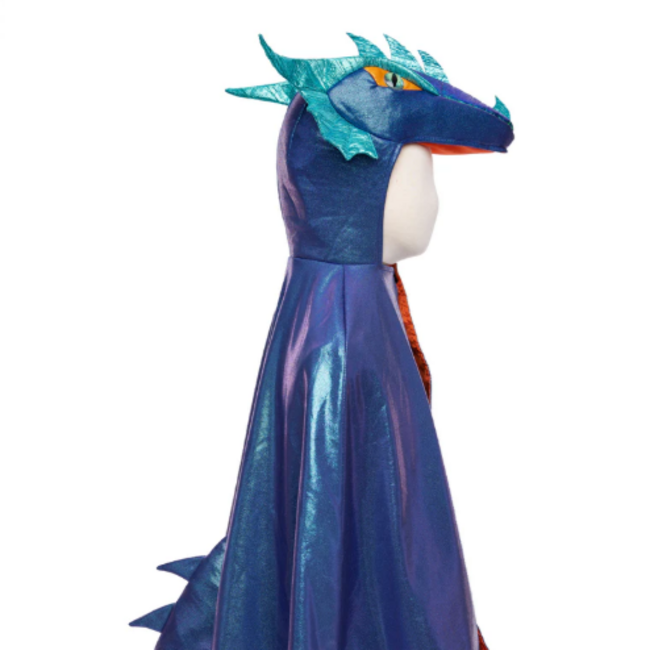 Great Pretenders Azure The Metallic Dragon Cape, Size 5-6