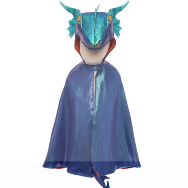 Great Pretenders Azure The Metallic Dragon Cape, Size 5-6