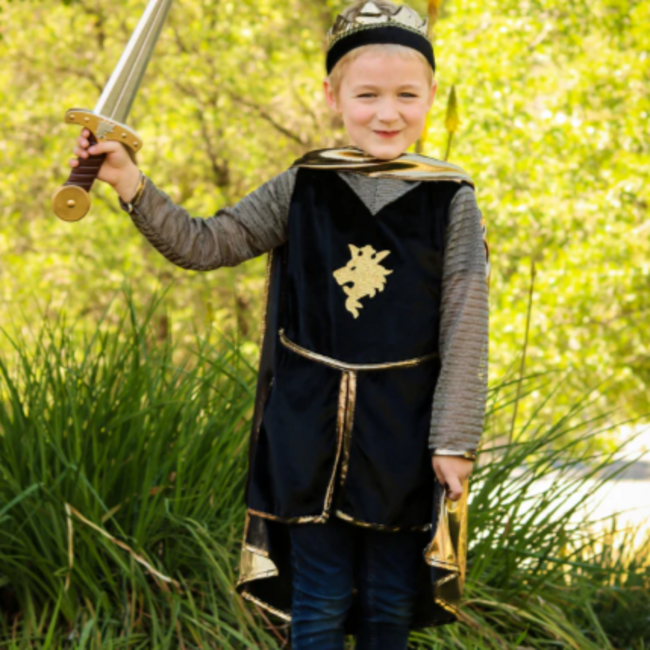 Great Pretenders Golden Knight With Tunic, Cape, & Crown, Size 5-6