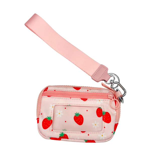 Strawberry Wallet with Wristlet