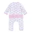 Magnolia Baby Santa Baby Print Ruffle Footie - Pink