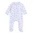 Magnolia Baby Santa Baby Print Footie - Light Blue