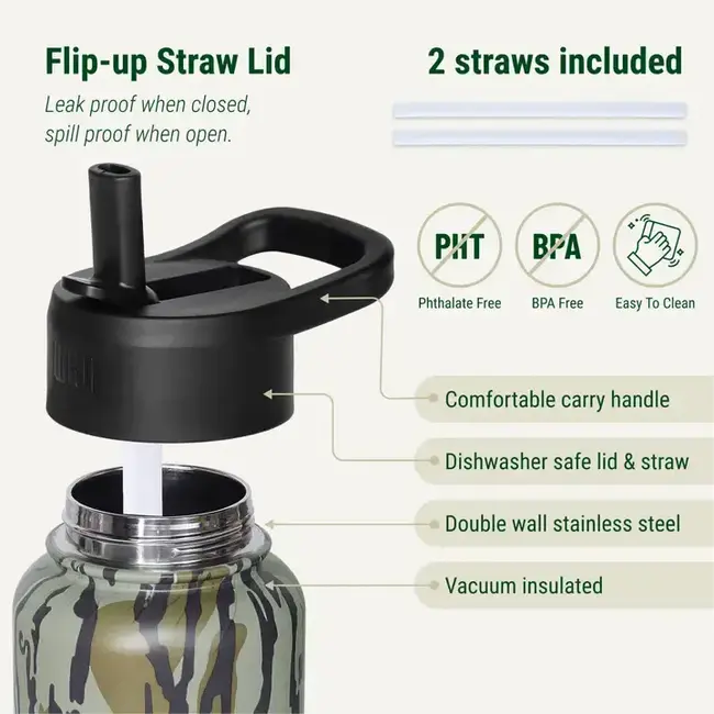 Mossy Oak Original Bottomland 32 oz. Stainless Steel Bottle