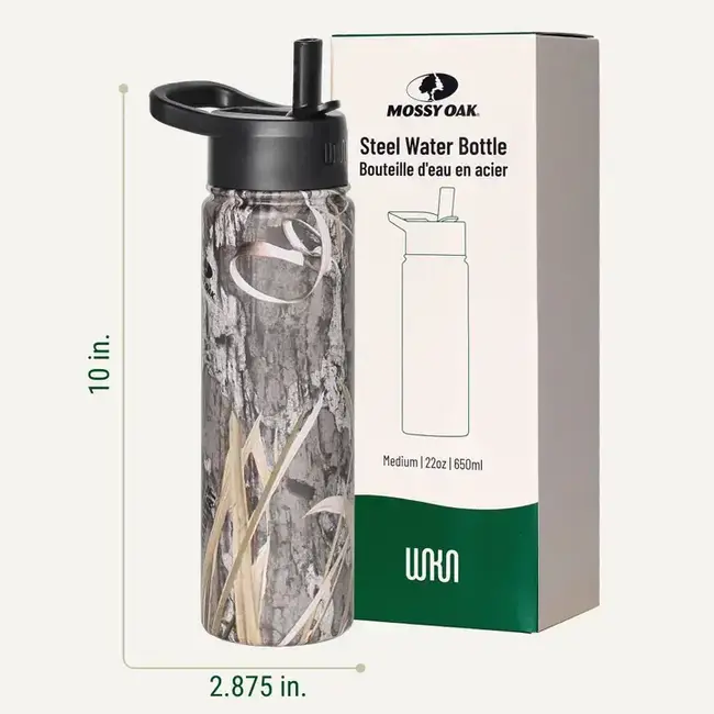 Mossy Oak Shadow Grass Habitat 22 oz. Stainless Steel Bottle